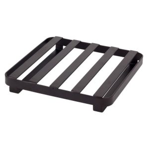 Flat Iron Black Metal Trivet
