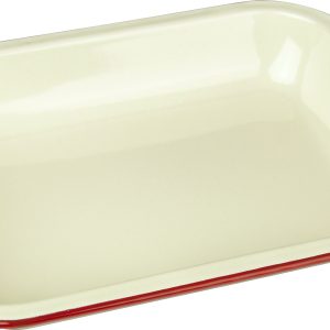 Falcon Housewares 34 cm Red and Cream Bake Pan