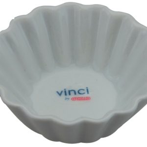 White Ceramic Fluted Mini Dish