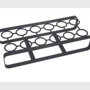 Flat Iron Black Metal Egg Rack