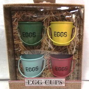 Tinware Egg Cup Boxed Set