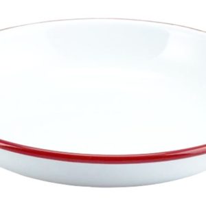 Falcon Housewares 24 cm Red and White Rice Pasta Plate x 6