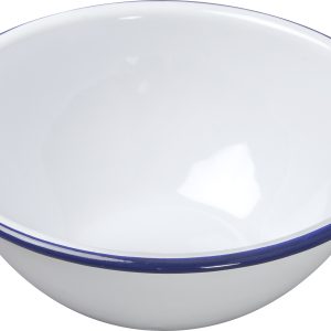 Falcon Housewares 18 cm Blue and White Enamel Mixing Bowl x 6