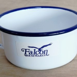 Falcon Housewares 10cm Blue and White Enamel Soup Bowl