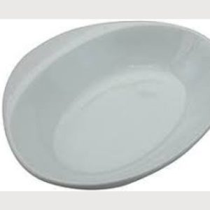 Ceramic White Dish with Handle