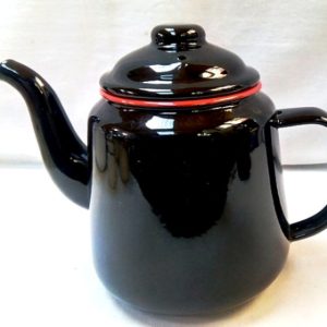 Falcon Housewares Red and Black Enamel Tea Pot