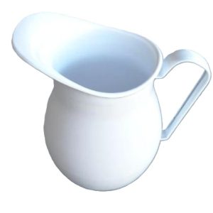 White Enamel 3 Litre Jug or Pitcher