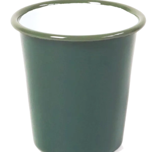Falcon Housewares Green Enamel Tumbler with Green Rim