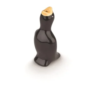 Ceramic Black Pie Bird Funnel
