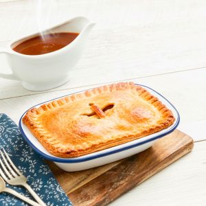 Falcon Housewares 18 cm Blue and White Oblong Pie Dish