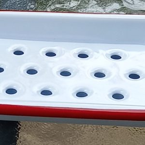 Falcon Housewares Red and White Enamel Soap Dish