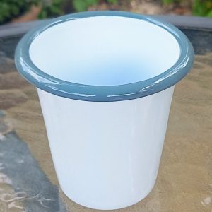 Falcon Housewares Grey and White Enamel Tumbler