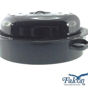 Falcon Housewares Black Oval Enamel Roaster