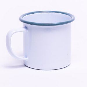 Falcon Housewares 8 cm Grey and white Enamel Mug