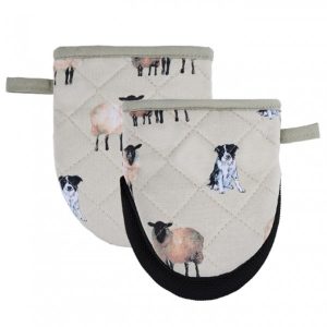 Steelex Collie and Sheep Microwave Mitts
