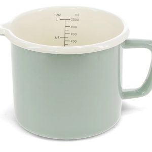 Pistachio Green 1 Litre Enamel Measuring Jug