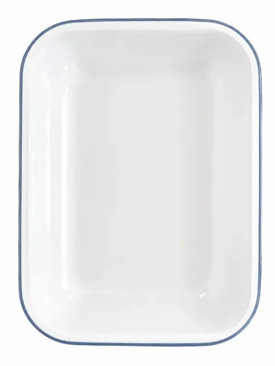 Falcon Housewares 28 cm French Blue and White Enamel Bake Pan