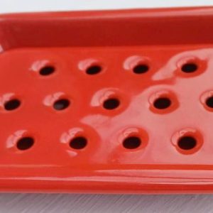 Falcon Housewares Red Enamel Soap Dish
